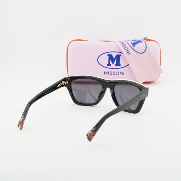 Missoni MIS 0067/S 0807 IR Sunglasses Black Cat Eye Frame, Grey Lenses main image 4